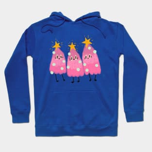 Three Pretty Christmas Trees Hoodie